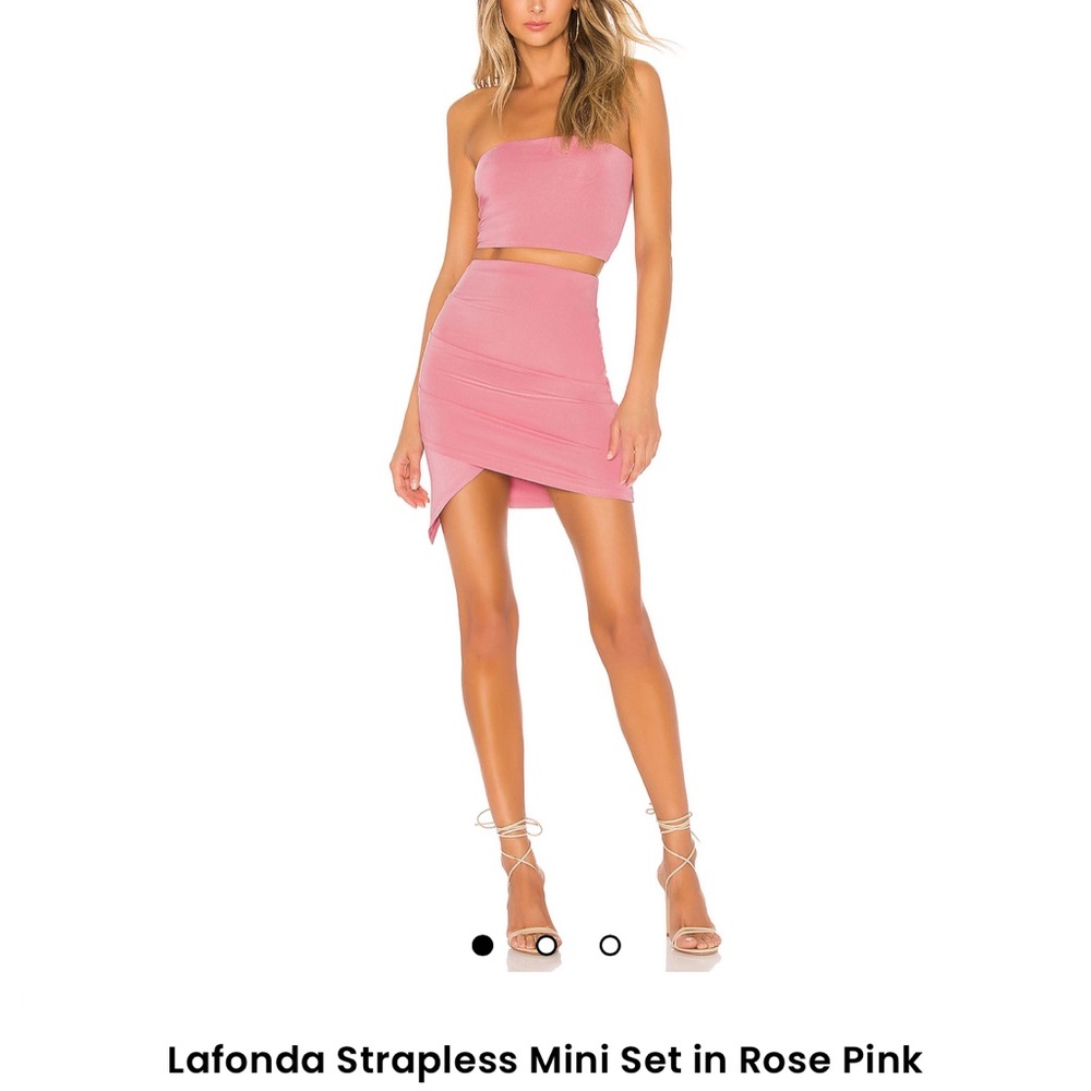 Strapless Pink Mini Set